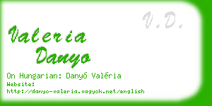 valeria danyo business card